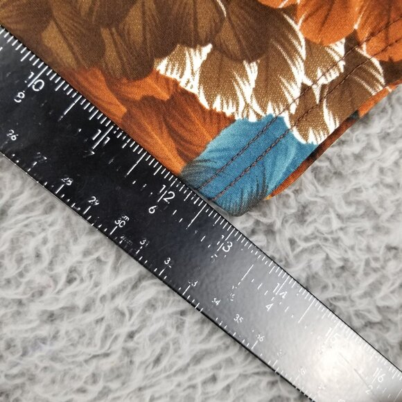 Wrangler Top Womens Medium Multicolor Faux Wrap 3/4 Sleeve Stretch Knit Blouse - Picture 8 of 10